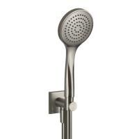 Gessi Emporio Emporio shower Душевой комплект, состоящий из вывода воды, держателя, шланга 1,50 м и лейки, цвет: Finox Brushed Nickel
