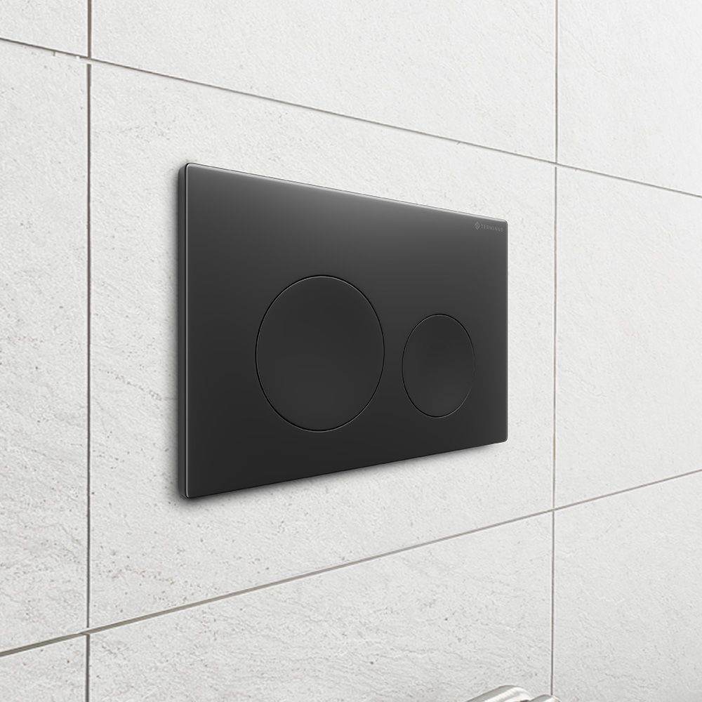 Клавиша смыва Terminus 62K24х16B, черный