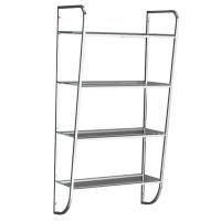 DEVON MakeUp Этажерка открытая с полочками стеклянными 450х865 мм, цвет хром