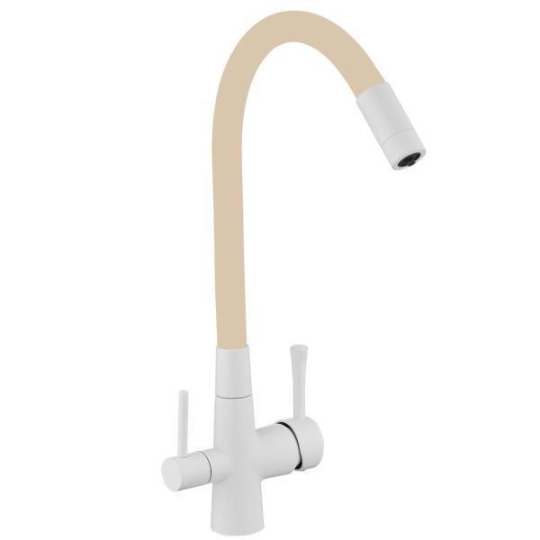 Смеситель для кухни с подключением к фильтру Savol S-L1806W-12, белый