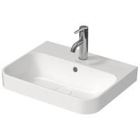 DURAVIT HAPPY D.2 PLUS Раковина 500х400 мм., с 1 отверстием для смесителя, с переливом, с керамическим донным клапаном, с креплением, цвет белый