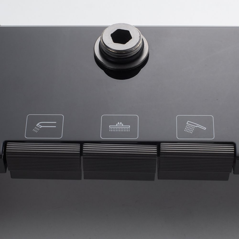 Душевая система Shevanik S4726T, оружейная сталь