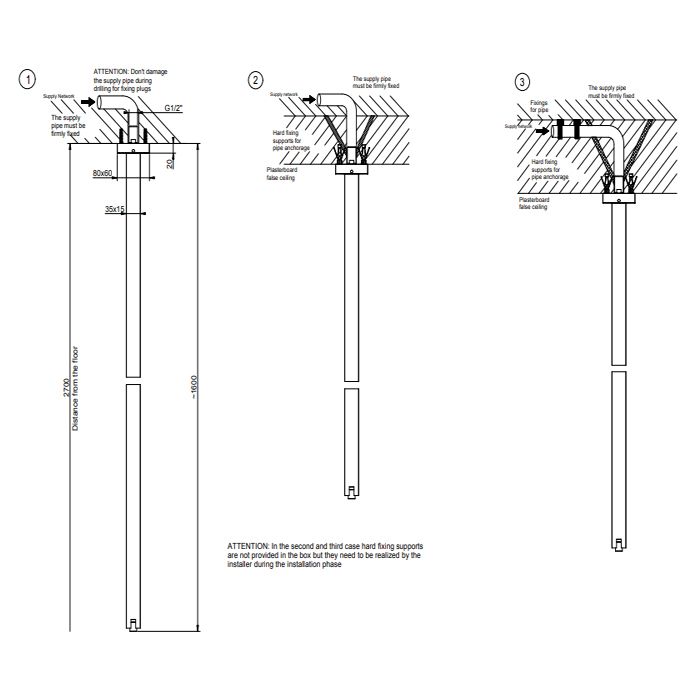 GESSI  INVERSO DIAMANTATO Излив потолочный, комбинируемый с удаленным управлением, цвет: Brass Brushed PVD