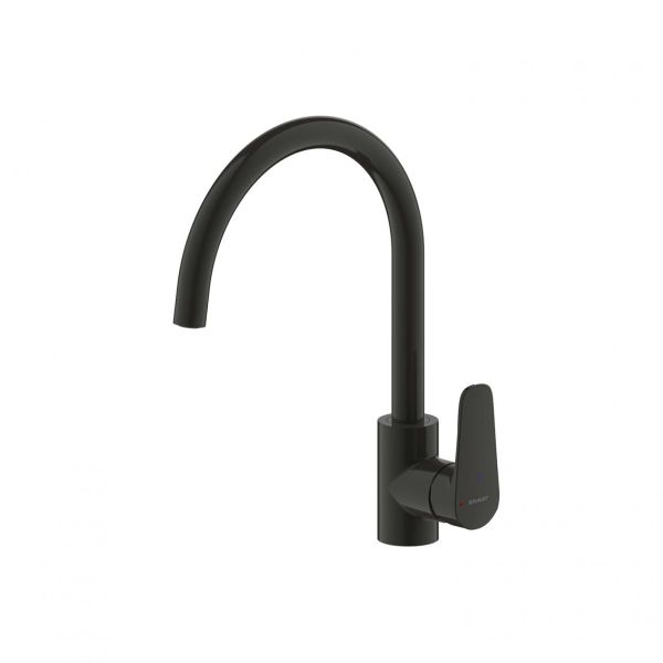 Смеситель для кухни Bravat Source F7173218BW-ENG, черный