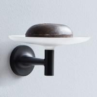 Мыльница, Duravit, Starck T, ширина, мм-140, глубина, мм-119, тип установки-настенный, материал-матовое стекло, цвет-черный матовый