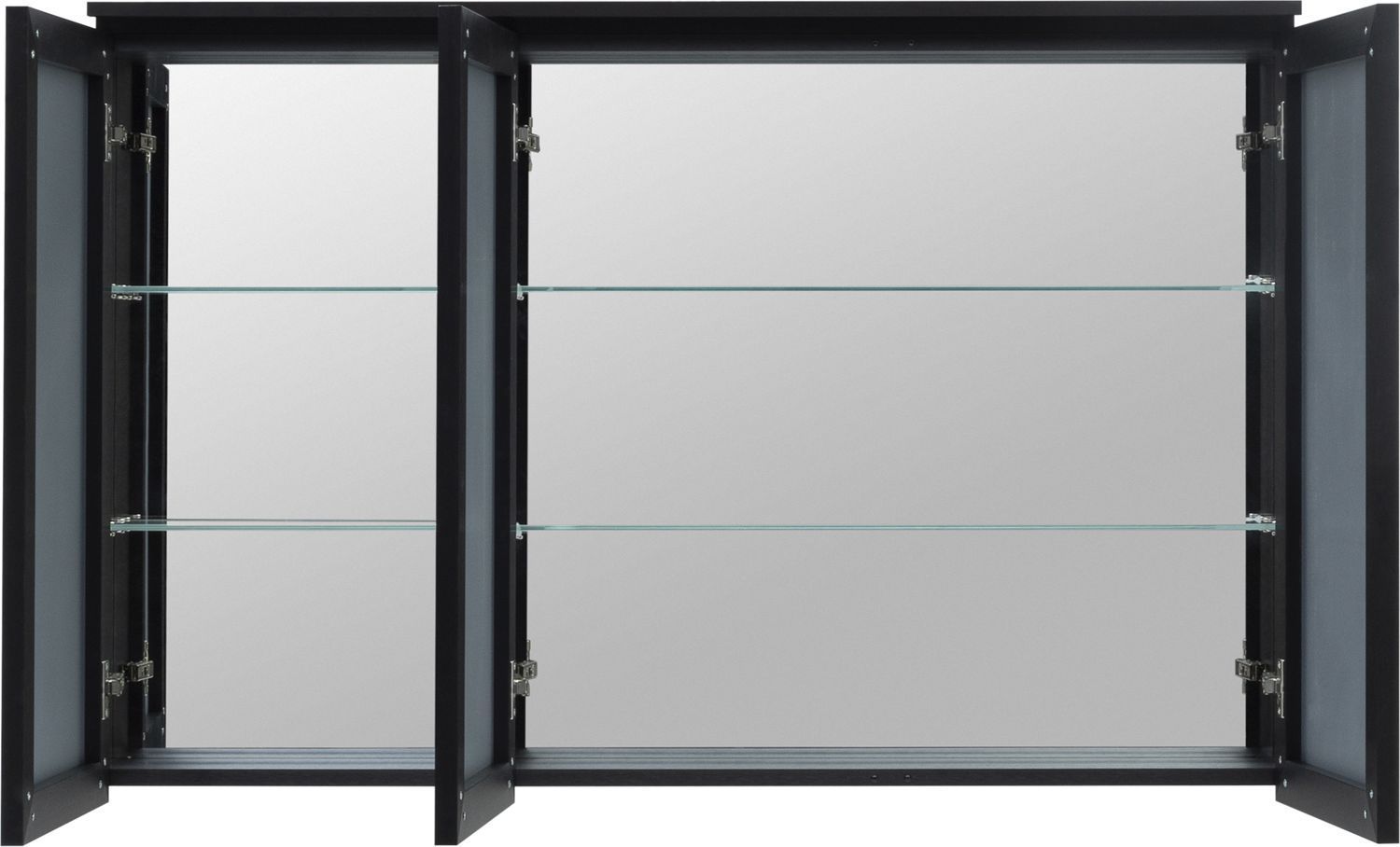 Зеркальный шкаф De Aqua Алюминиум 120 черный