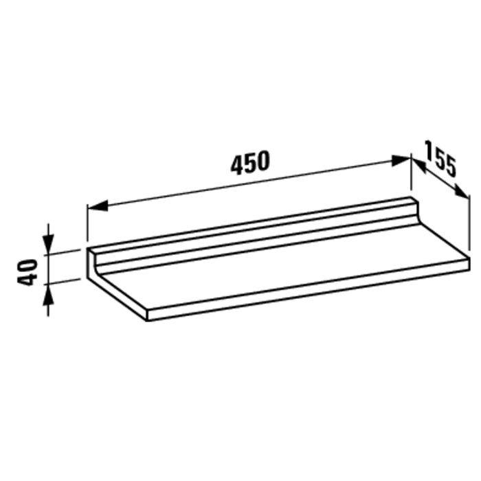 Полка, Laufen, Kartell by Laufen, ширина, мм-450, глубина, мм-155, высота, мм-40, тип установки-настенный, материал-пластик, цвет-оранжевый Полка, Laufen, Kartell by Laufen, ширина, мм-450, глубина, мм-155, высота, мм-40, тип установки-настенный, материал-пластик, цвет-оранжевый