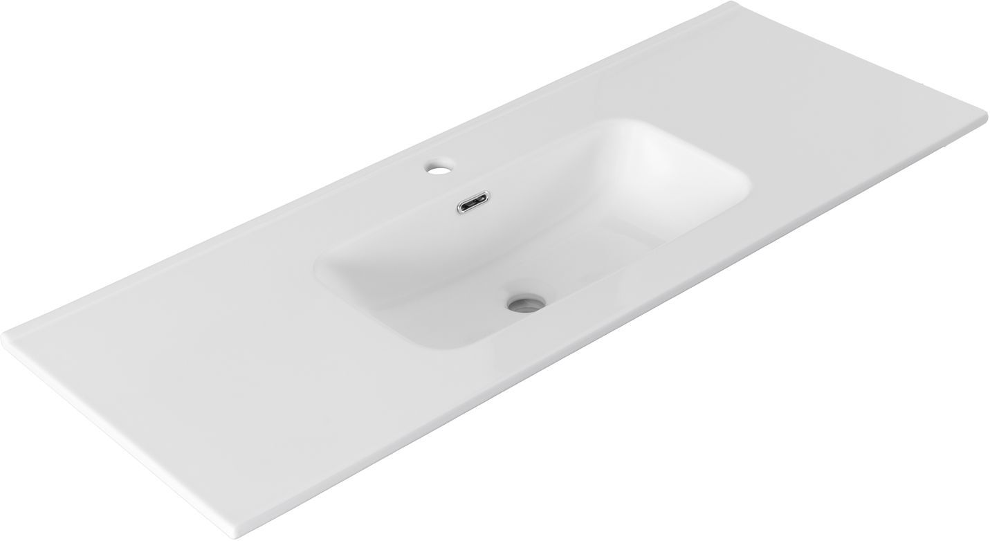 Раковина Aquanet Flat 120 белая матовая Раковина Aquanet Flat 120 белая матовая