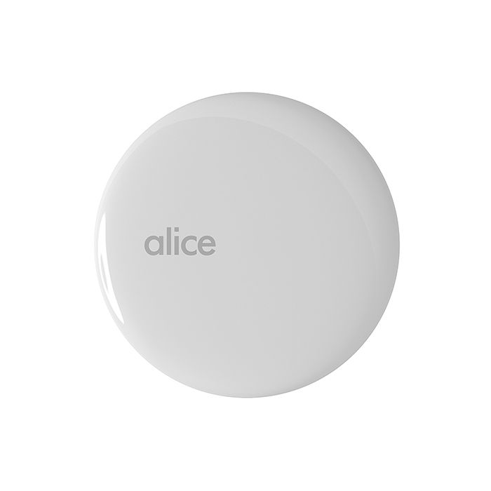 Донный клапан, Alice, для раковин, незапираемый, форма крышки-круглая, материал крышки-керамика, цвет-белый