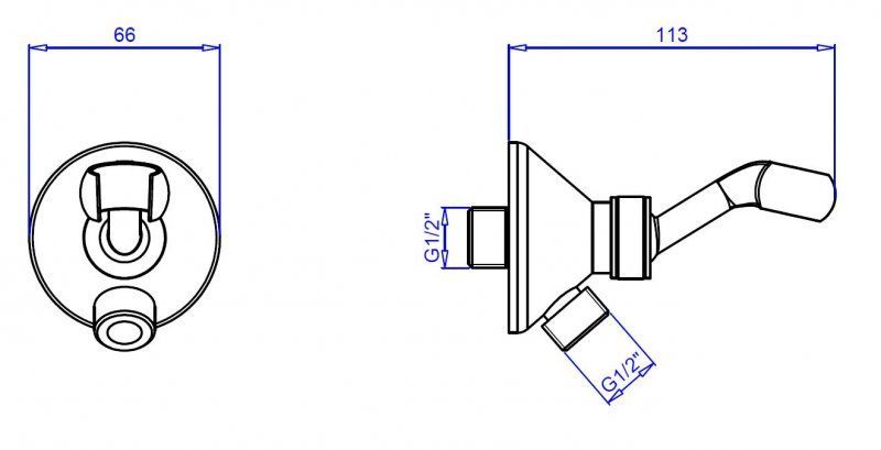 Штуцер с держателем CEZARES CZR-U-AI-C
