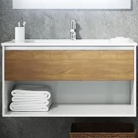 Тумба с раковиной SanVit Контур 75 kkont075 с фактурой под дерево подвесная Акация светлая Тумба с раковиной SanVit Контур 75 kkont075 с фактурой под дерево подвесная Акация светлая