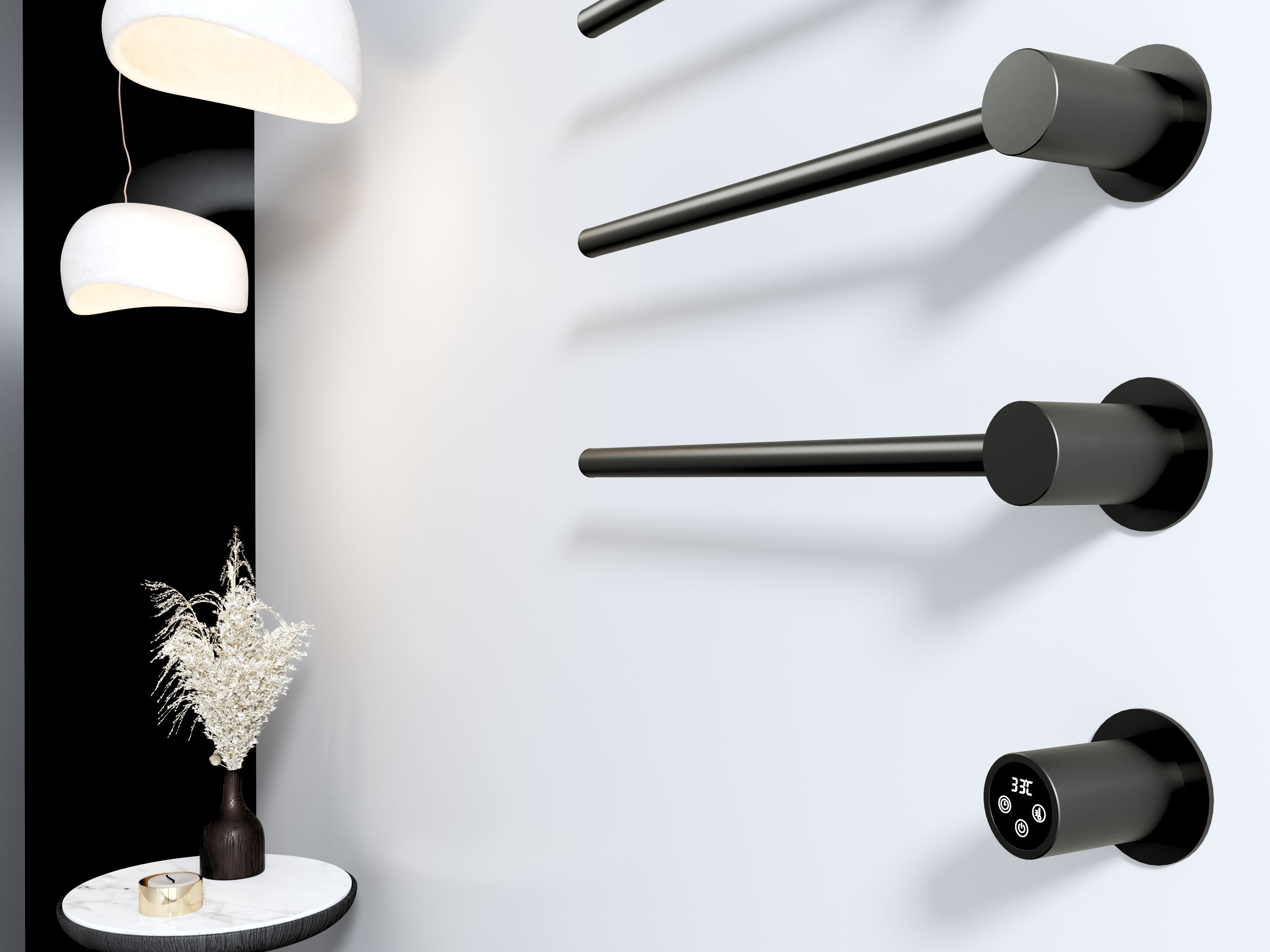 Полотенцесушитель электрический встраиваемый WONZON & WOGHAND HAMBURG, Черный матовый (WW-AL314-MB) Полотенцесушитель электрический встраиваемый WONZON & WOGHAND HAMBURG, Черный матовый (WW-AL314-MB)