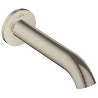 AX Uno Излив для ванны, 178мм, настенный, ¾’, цвет: шлифованный никель AX Uno Излив для ванны, 178мм, настенный, ¾’, цвет: шлифованный никель