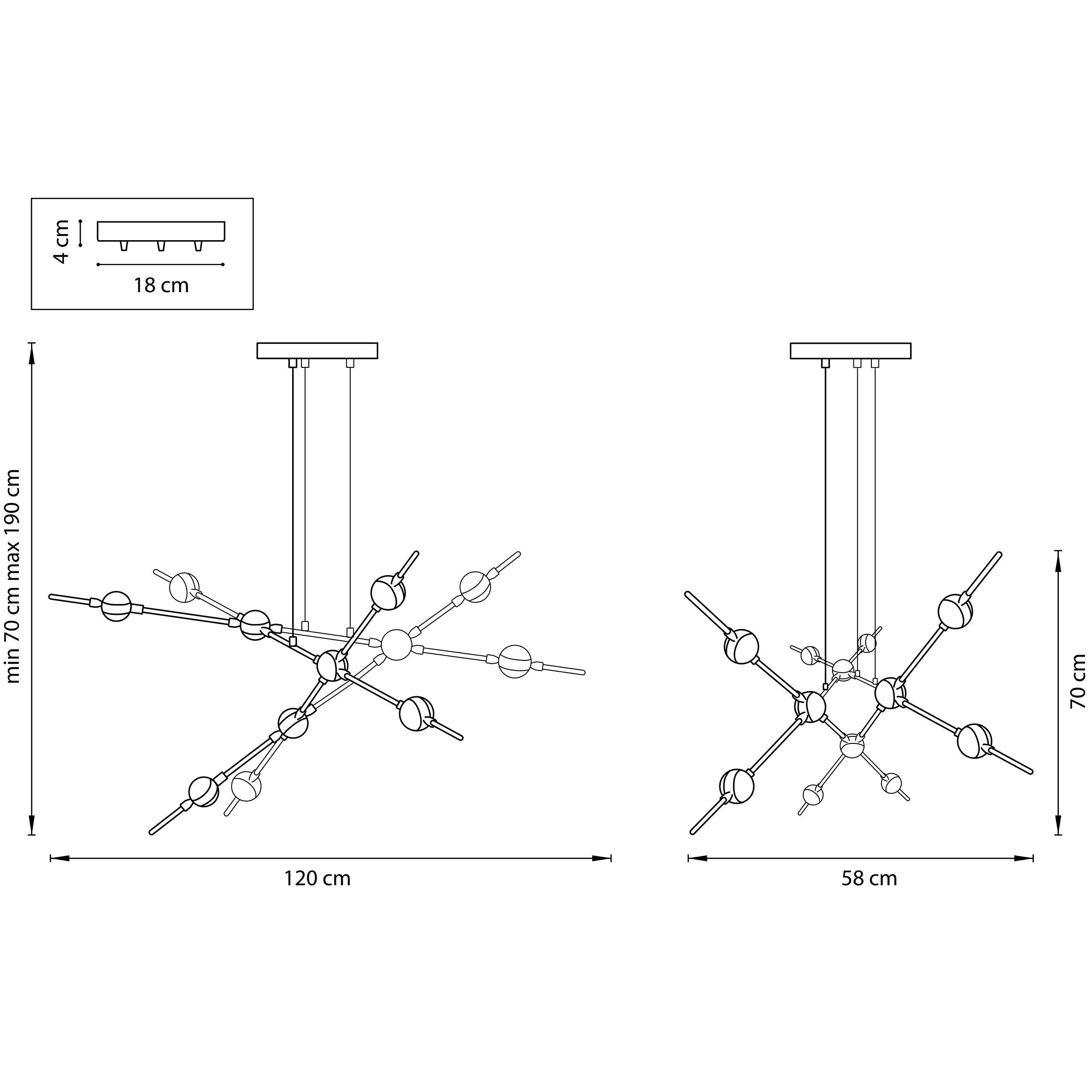 Люстра подвесная Bergamo Lightstar 745247