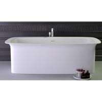 KNIEF Glam ванна отдельностоящая  170х80x55 cm, с сливом-переливом , цвет белый глянцевый