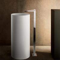 Fantini Mint Смеситель для раковины, напольный, без донного клапана, излив 190мм,(наружняя часть), цвет: хром