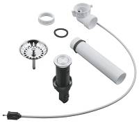 Сливной гарнитур для мойки GROHE с нажимным механизмом, матовая нержавеющая сталь (40986SD0) Сливной гарнитур для мойки GROHE с нажимным механизмом, матовая нержавеющая сталь (40986SD0)