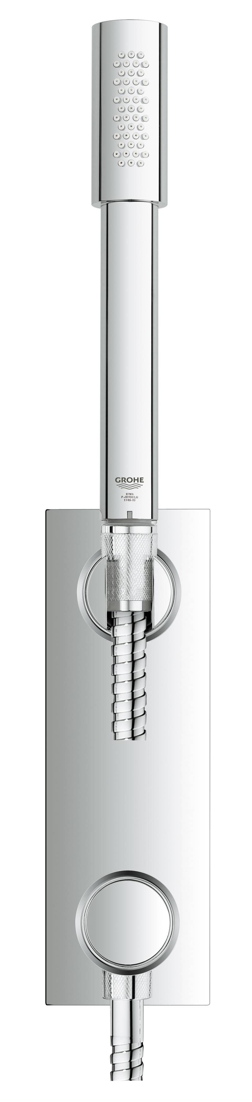 Держатель настенный для ручного душа GROHE Grohtherm F с подключением для душевого шланга, хром (27621000)