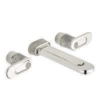 THG CORVAIR A MANETTES FIOR DI BOSCO Смеситель для раковины настенный, c 2 вентилями, внешняя часть, цвет хром THG CORVAIR A MANETTES FIOR DI BOSCO Смеситель для раковины настенный, c 2 вентилями, внешняя часть, цвет хром