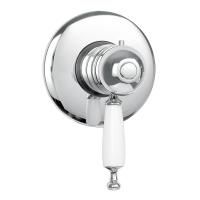 OXFORD См-ль скрытого монтажа моноком. термостат., ручка белая, хром