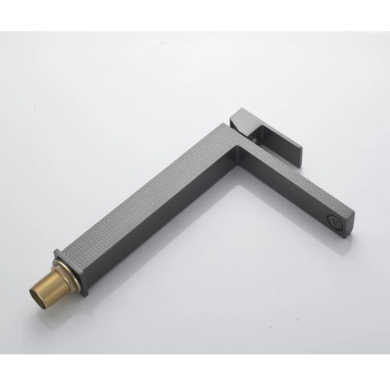 Смеситель для раковины высокий Knotlor KN-24/GMP, оружейная сталь