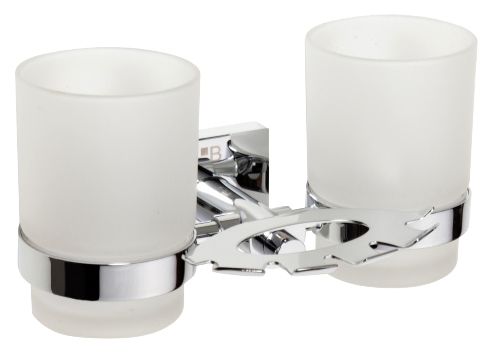 Стакан Beta  зубных щеток  со стаканами 190x95x125мм, хром