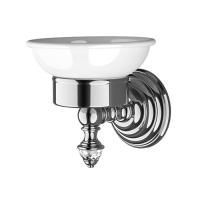 Devon Diamond Мыльница подвесная (белая керамика), цвет: хром