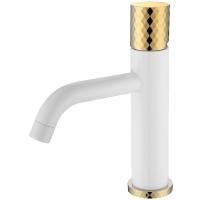 Смеситель STICK для умыв. низ. WHITE DIAMOND GOLD_Комплект