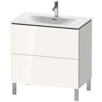 Duravit L-Cube Тумба напольная под раковину # 234483, 2 ящика, 704x820x481мм, цвет White High Gloss