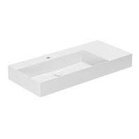 AZZURRA ELEGANCE Squared Раковина подвесная/накладная  102х46х12.5см c отв. под смеситель , цвет белый