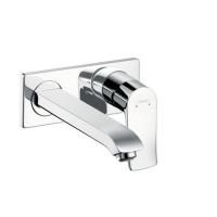 Смеситель для раковины, Hansgrohe, Metris, тип открывания воды-рычажный, тип регулирования воды-керамический картридж, монтаж-вертикальный встраиваемый (настенный), отверстия для монтажа-2, высота, мм-68, вынос излива, мм-225, тип излива-неподвижный, внут Смеситель для раковины, Hansgrohe, Metris, тип открывания воды-рычажный, тип регулирования воды-керамический картридж, монтаж-вертикальный встраиваемый (настенный), отверстия для монтажа-2, высота, мм-68, вынос излива, мм-225, тип излива-неподвижный, внут
