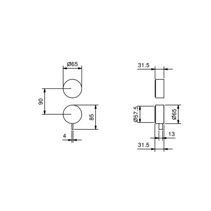 FANTINI AF/21 Встраиваемый смеситель для душа на 2 потока, цвет Matt Gun Metal PVD (без внутренней части)