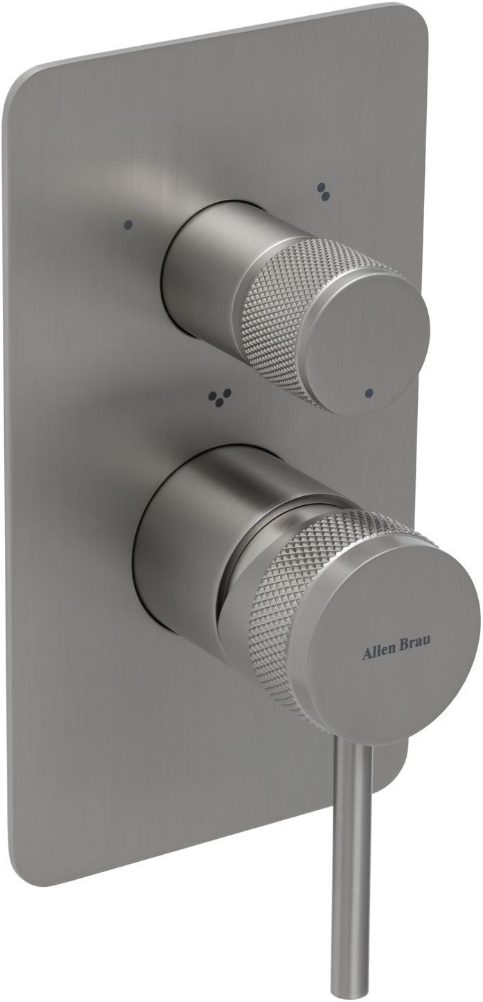 Смеситель для ванны Allen Brau Priority 5.31A11-BN (с внутренней частью, 3 выхода) никель, артикул 5.31A11-BN