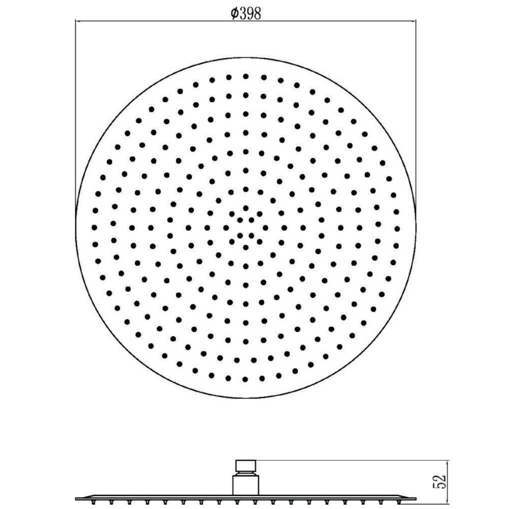 Верхний душ Savol S-000Y16, хром