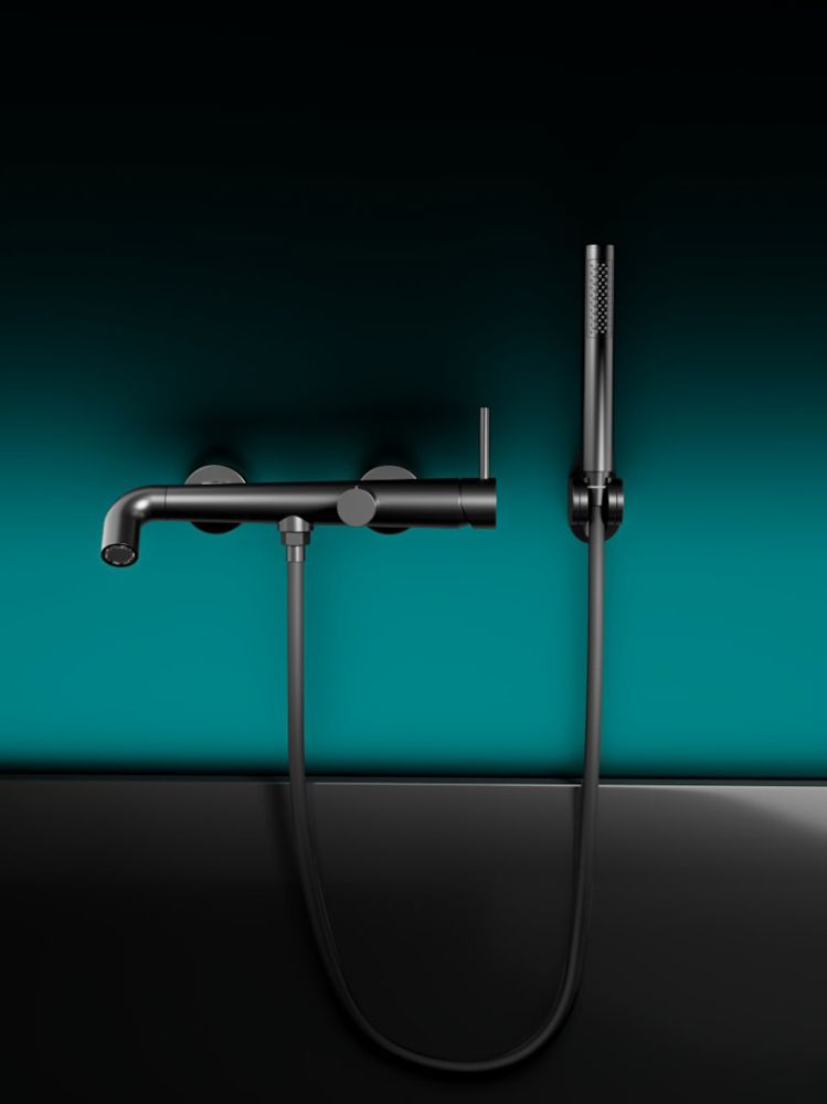 Смеситель для ванны Knotlor SS-32/BL, черный