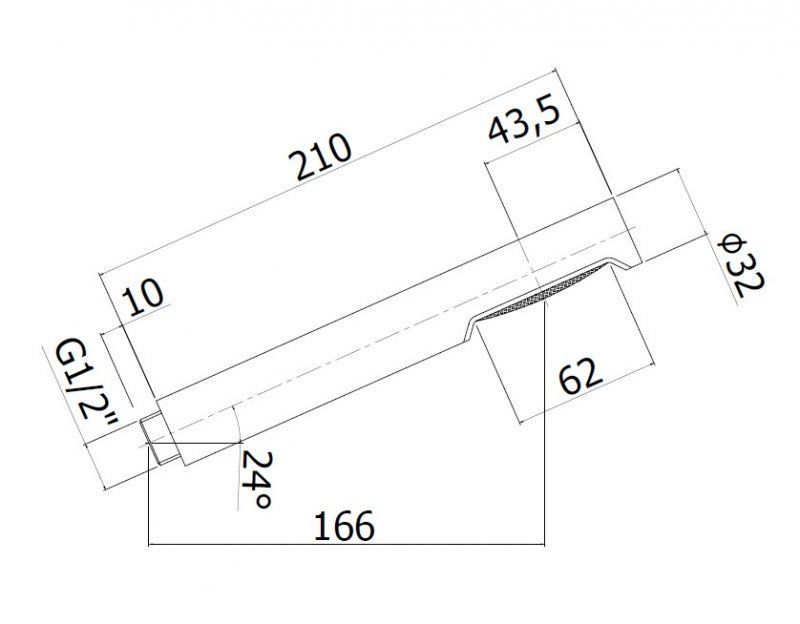 Ручной душ однопозиционный CZR-B-D1F