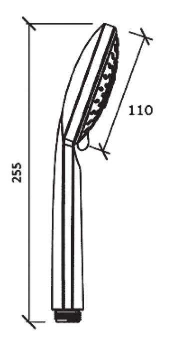 Ручной душ, 3 реж. диам 115 мм, артикул: SCl1055A, ESKO