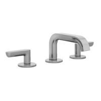 Fantini Icona Deco Смеситель для раковины, 3 отв., с нажимн. донным клапаном, излив 145мм, цвет: хром