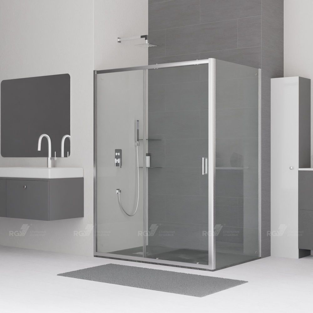 Душевой уголок RGW CL-48 (RGW CL-14 + RGW Z-050-1) (1300x800, Прозрачное)