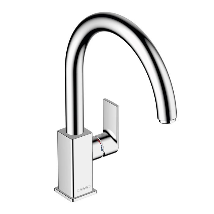 Смеситель для кухни, Hansgrohe, Vernis Shape M35, тип открывания воды-рычажный, тип регулирования воды-керамический картридж, тип установки-на раковину/столешницу, отверстия для монтажа-1, высота, мм-331, вынос излива, мм-221, тип излива-поворотный, тип п Смеситель для кухни, Hansgrohe, Vernis Shape M35, тип открывания воды-рычажный, тип регулирования воды-керамический картридж, тип установки-на раковину/столешницу, отверстия для монтажа-1, высота, мм-331, вынос излива, мм-221, тип излива-поворотный, тип п
