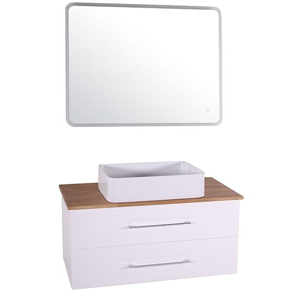 Зеркало ASB-Woodline Санди 100 10867 с подсветкой с сенсорным выключателем