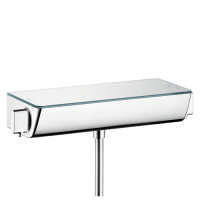 Смеситель для душа, Hansgrohe, Ecostat Select, тип открывания воды-вентильный, тип регулирования воды-термостатический картридж, тип установки-встраиваемый, отверстия для монтажа-2, комплектация-шланговое подсоединение, цвет-хром, с шумопоглотителем Смеситель для душа, Hansgrohe, Ecostat Select, тип открывания воды-вентильный, тип регулирования воды-термостатический картридж, тип установки-встраиваемый, отверстия для монтажа-2, комплектация-шланговое подсоединение, цвет-хром, с шумопоглотителем