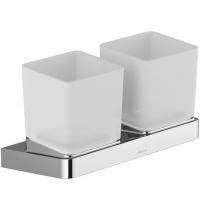 Стаканчик подвесной RAVAK 10° X07P322 (металл/стекло, хром, на стену, прямоугольный, матовый), шт