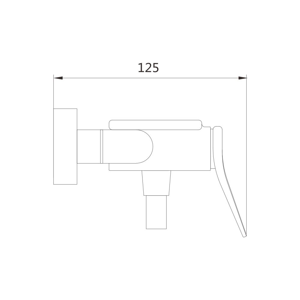 Смеситель для душа Shevanik S4716G, золотой сатин