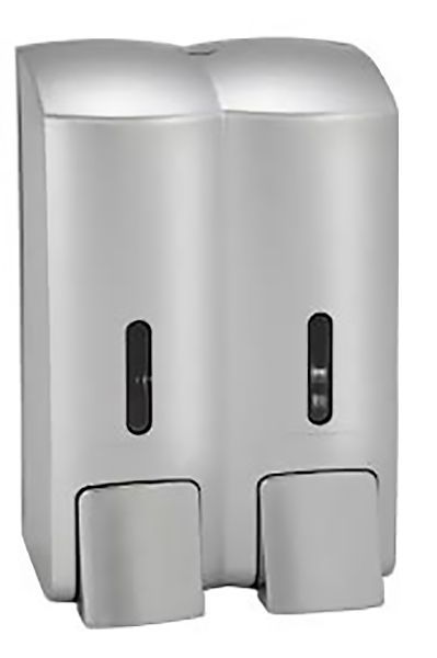 HOTEL  Двойной дозатор жидкого мыла, пластик,мат