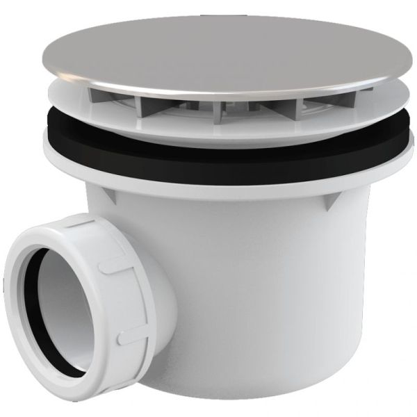 Сифон для душевого поддона Alcaplast A49CR Хром