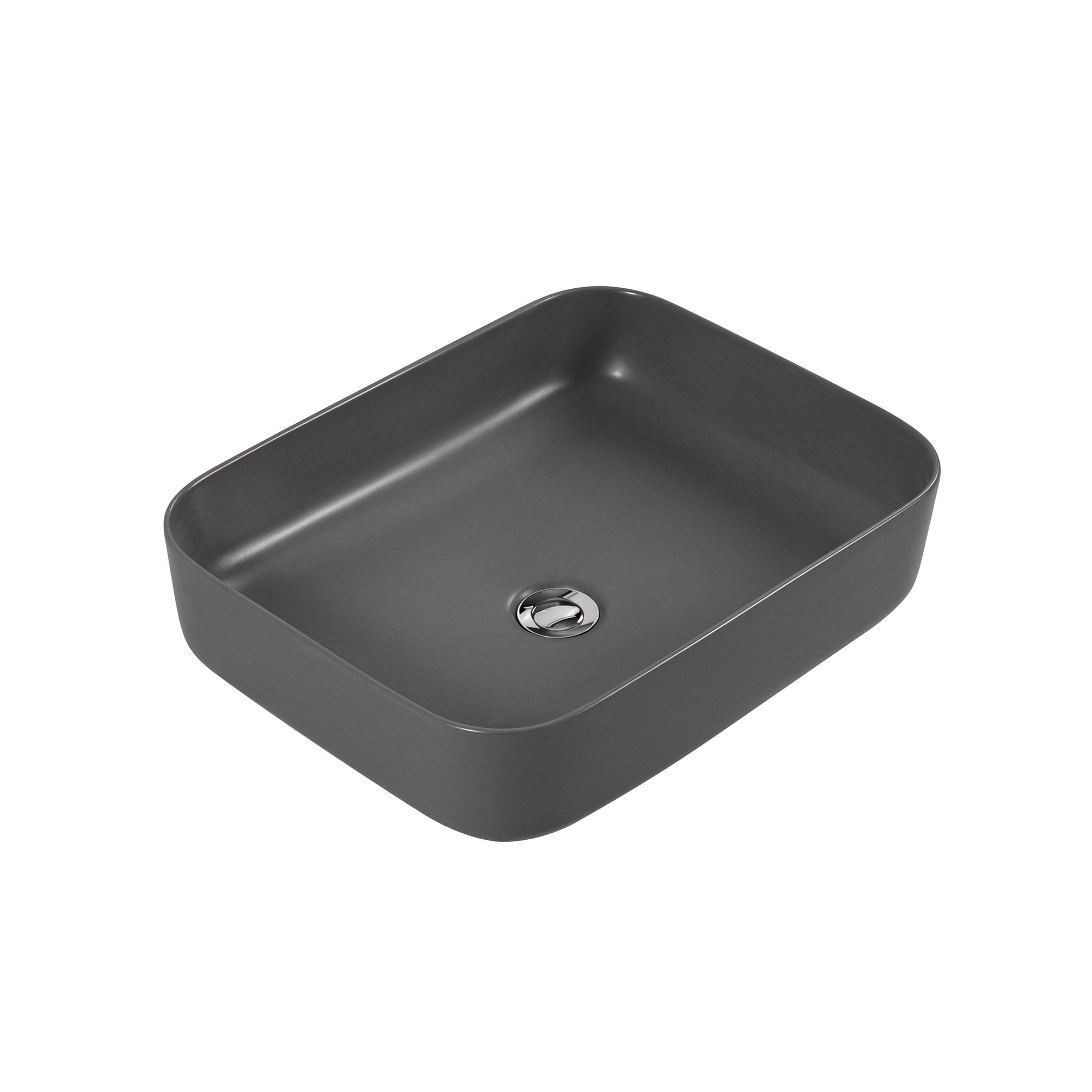 Раковина накладная для установки на столешницу AQUATEK ВЕГА  AQ5515-MG 500*390*130, матовый серый Раковина накладная для установки на столешницу AQUATEK ВЕГА  AQ5515-MG 500*390*130, матовый серый