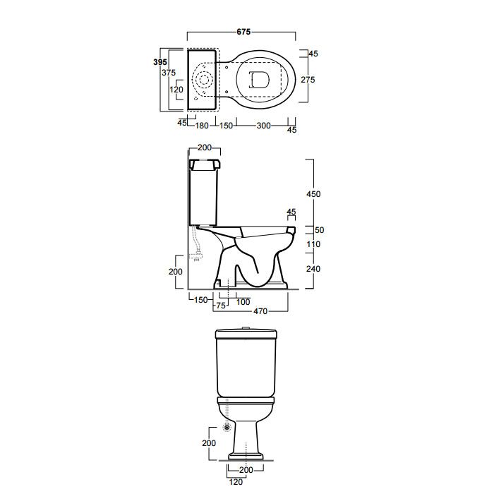SIMAS Londra Бачок с крышкой для моноблока LO921/LO931, цвет белый