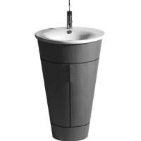 Duravit Раковина для тумбы круглая 580мм, с 1 отв под смеситель, с переливом, цвет белый