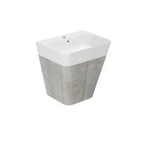 AZZURRA BUILD  раковина подвесная/накладная  65х50х16 см с 1 отв. под смеситель , цвет белый